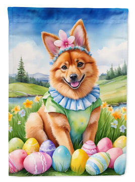 Finnish Spitz Easter Egg Hunt House Flag