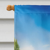 Finnish Spitz Easter Egg Hunt House Flag