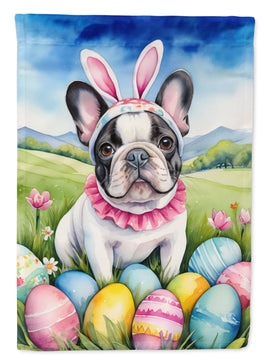 French Bulldog Easter Egg Hunt House Flag