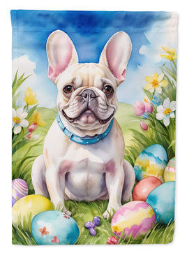 French Bulldog Easter Egg Hunt House Flag