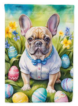 French Bulldog Easter Egg Hunt House Flag