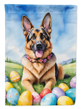German Shepherd Easter Egg Hunt House Flag