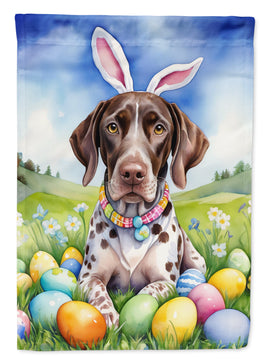 German Shorthaired Pointer Easter Egg Hunt House Flag