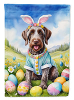 German Wirehaired Pointer Easter Egg Hunt House Flag