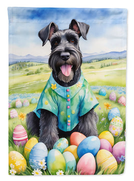 Giant Schnauzer Easter Egg Hunt House Flag