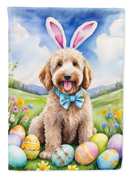 Goldendoodle Easter Egg Hunt House Flag