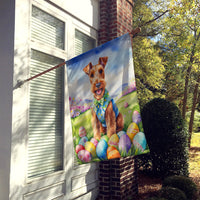 Irish Terrier Easter Egg Hunt House Flag