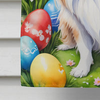 Japanese Chin Easter Egg Hunt House Flag