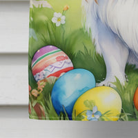 Japanese Chin Easter Egg Hunt House Flag