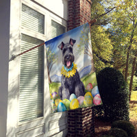 Kerry Blue Terrier Easter Egg Hunt House Flag