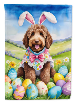 Labradoodle Easter Egg Hunt House Flag
