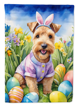 Lakeland Terrier Easter Egg Hunt House Flag
