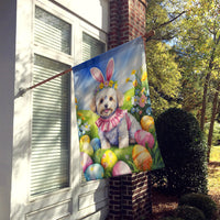 Maltipoo Easter Egg Hunt House Flag
