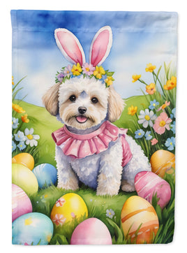 Maltipoo Easter Egg Hunt House Flag