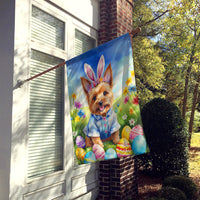 Norwich Terrier Easter Egg Hunt House Flag