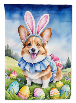 Corgi Easter Egg Hunt Garden Flag
