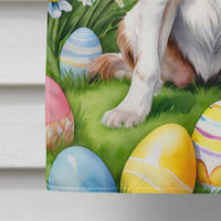 Welsh Springer Spaniel Easter Egg Hunt House Flag