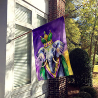 Elephant King of Mardi Gras House Flag