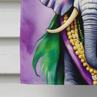 Elephant King of Mardi Gras House Flag