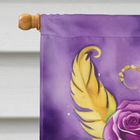 Fleur de lis Mardi Gras House Flag