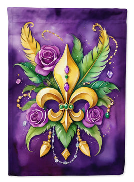 Fleur de lis Mardi Gras House Flag
