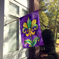 Fleur de lis Mardi Gras House Flag