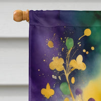 Fleur de lis Mardi Gras House Flag