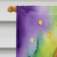 Fleur de lis Mardi Gras House Flag