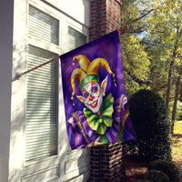 Jester Mardi Gras House Flag