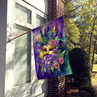 Mask Mardi Gras House Flag