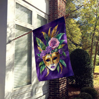 Mask Mardi Gras House Flag