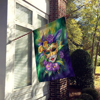 Mask Mardi Gras House Flag