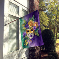 Mask Mardi Gras House Flag