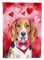 American Foxhound My Valentine Garden Flag
