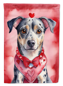 Catahoula My Valentine House Flag