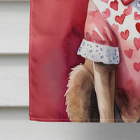 Chesapeake Bay Retriever My Valentine House Flag
