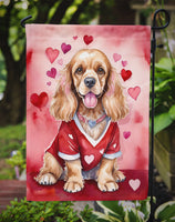 Cocker Spaniel My Valentine Garden Flag
