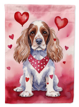 Cocker Spaniel My Valentine Garden Flag
