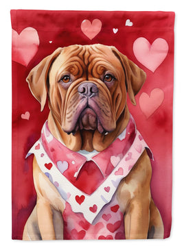 Dogue de Bordeaux My Valentine House Flag