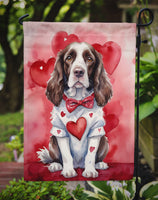 English Springer Spaniel My Valentine Garden Flag