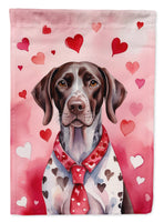 German Shorthaired Pointer My Valentine House Flag