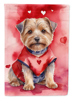 Norfolk Terrier My Valentine House Flag