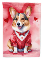 Corgi My Valentine Garden Flag