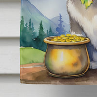 Alaskan Malamute St Patrick's Day House Flag