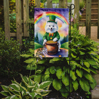 American Eskimo St Patrick's Day Garden Flag