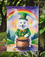 American Eskimo St Patrick's Day Garden Flag