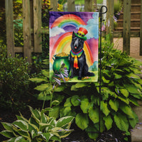 Belgian Sheepdog St Patrick's Day Garden Flag