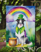 Borzoi St Patrick's Day Garden Flag