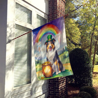 Collie St Patrick's Day House Flag