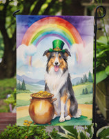 Collie St Patrick's Day Garden Flag